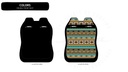 ALOHA DOUBLE SEAT COVER BLUE PRINT