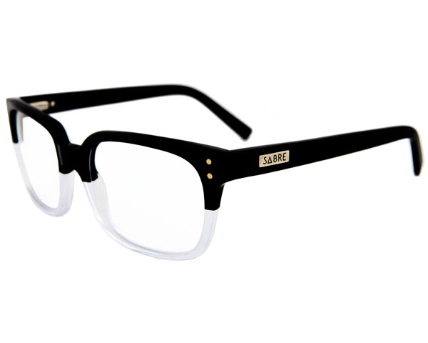 [SV69-112-11S] Sabre Moon tuxedo rx black gloss clear lens 11s