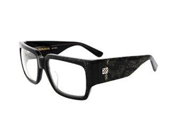 SABRE PARANOID RX BLACK GOLD SWIRLS CLEAR LENS 11S