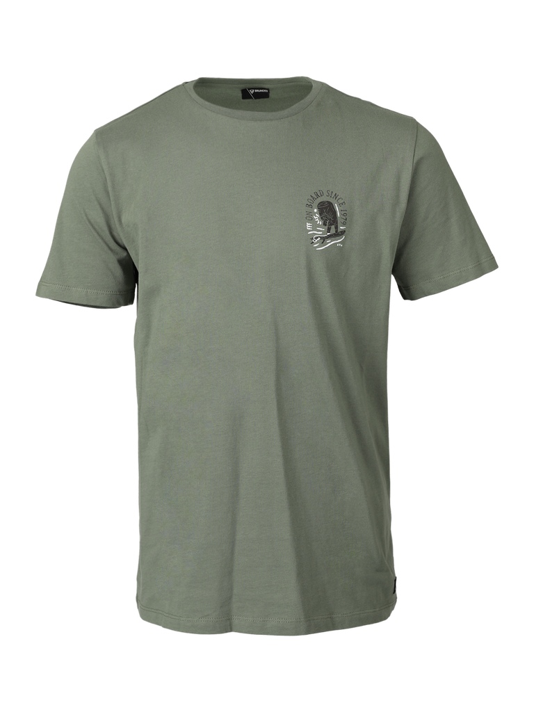 [2311100153] Brunotti Artist-tarik men t-shirt (S, VintageGreen)