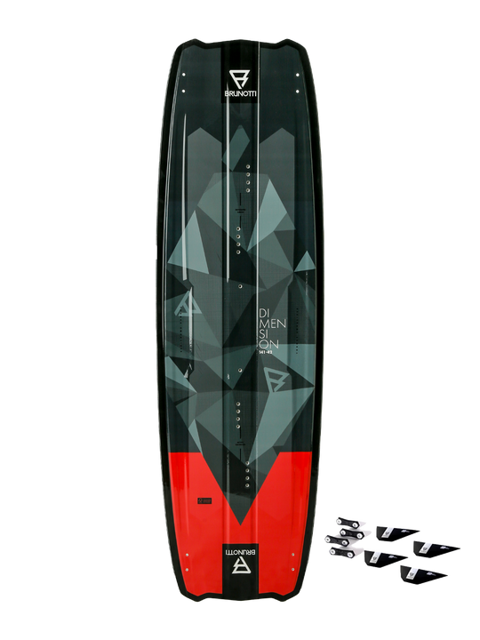Brunotti Dimension camo+g10fins twintip kite board