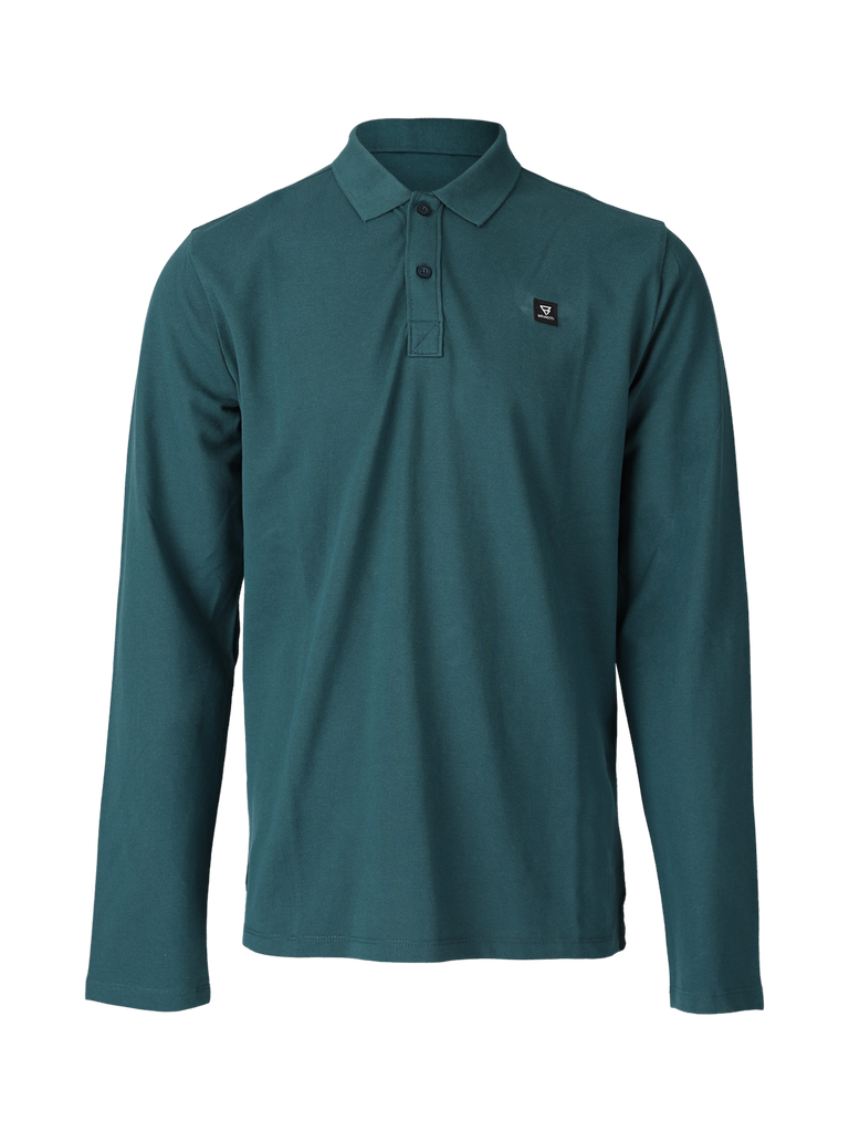 [2311110164] Brunotti Manica longsleeve polo (M, FuelGreen)