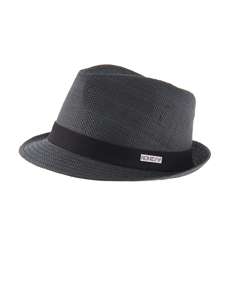 [ALHA11.18S] O&E Ladies vix fedora cane hats 18s (M/L, Black)