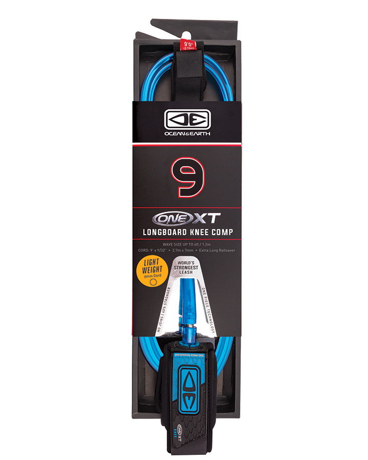O&E LONGBOARD KNEE PREMIUM XT 9'0 ONE PIECE LEASH