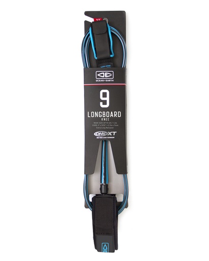 O&E LONGBOARD KNEE PREMIUM XT 9'0 ONE PIECE LEASH