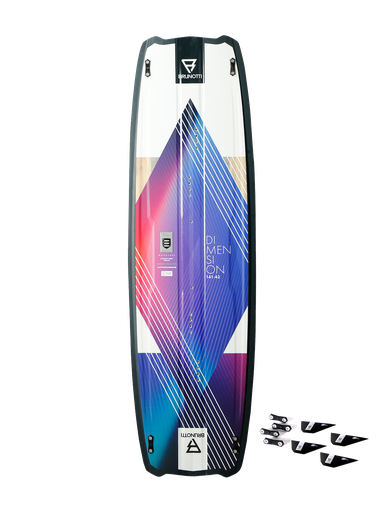 BRUNOTTI DIMENSION +G10FINS TWINTIP KITE BOARD