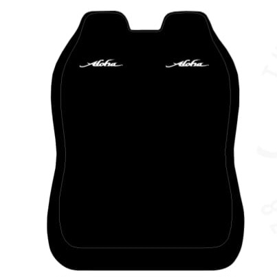 [ALSEATFR2UNIBL] Aloha Double seat cover black